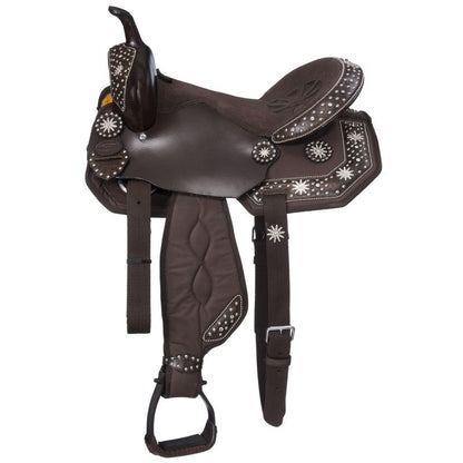 Eclipse Starlight Spur Rowel Youth Saddle 11 Black