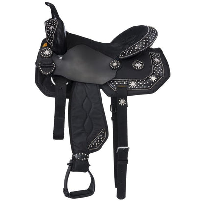 Eclipse Starlight Spur Rowel Youth Saddle 11 Black