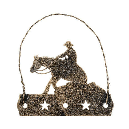 Equine Motif Glitter Ornament