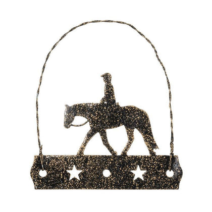 Equine Motif Glitter Ornament