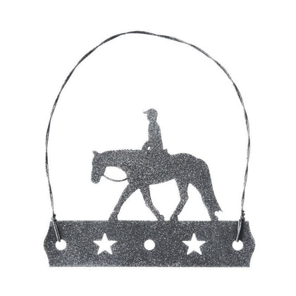 Equine Motif Glitter Ornament