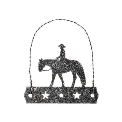 Equine Motif Glitter Ornament
