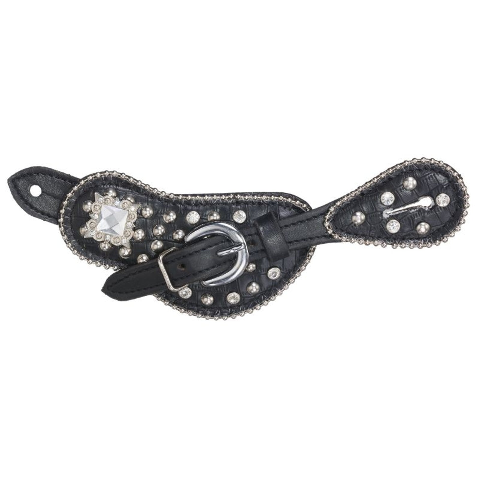 Tough1 Eclipse Starlight Sq Crystal Spur Straps