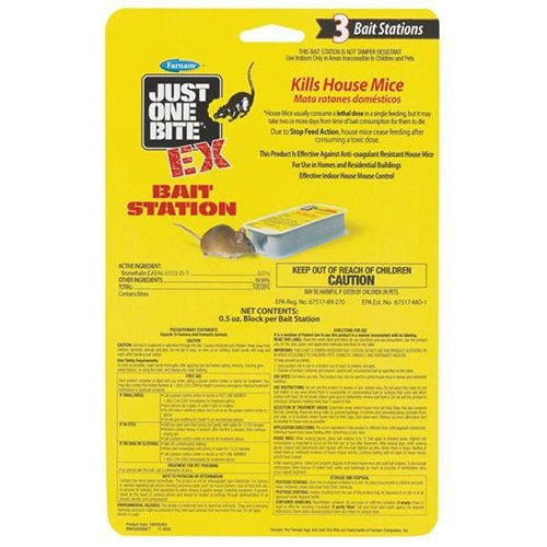 Just One Bite EX Preloaded Bait Stations - 3 Pack