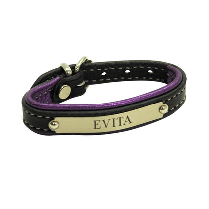Padded Leather ID Bracelet