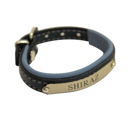 Padded Leather ID Bracelet