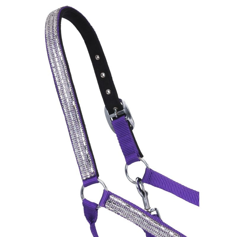 Tough1 Adj Nylon Halter with Crystal Accents