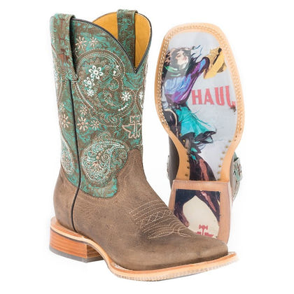 Tin Haul Ladies Ban-Dan-Uh Vintage Rider Boot