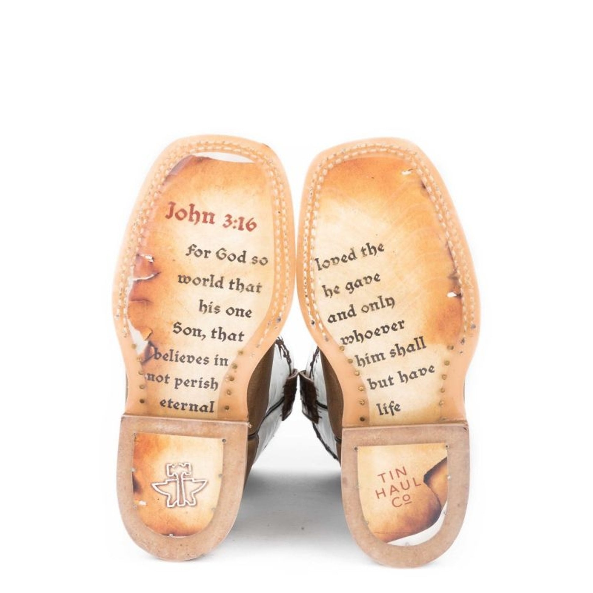 Tin Haul Kids Crosses John 316 Sole Boots