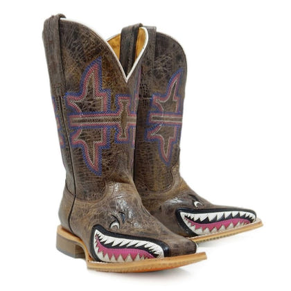 Tin Haul Girls Sharky Maneater Sole Boots