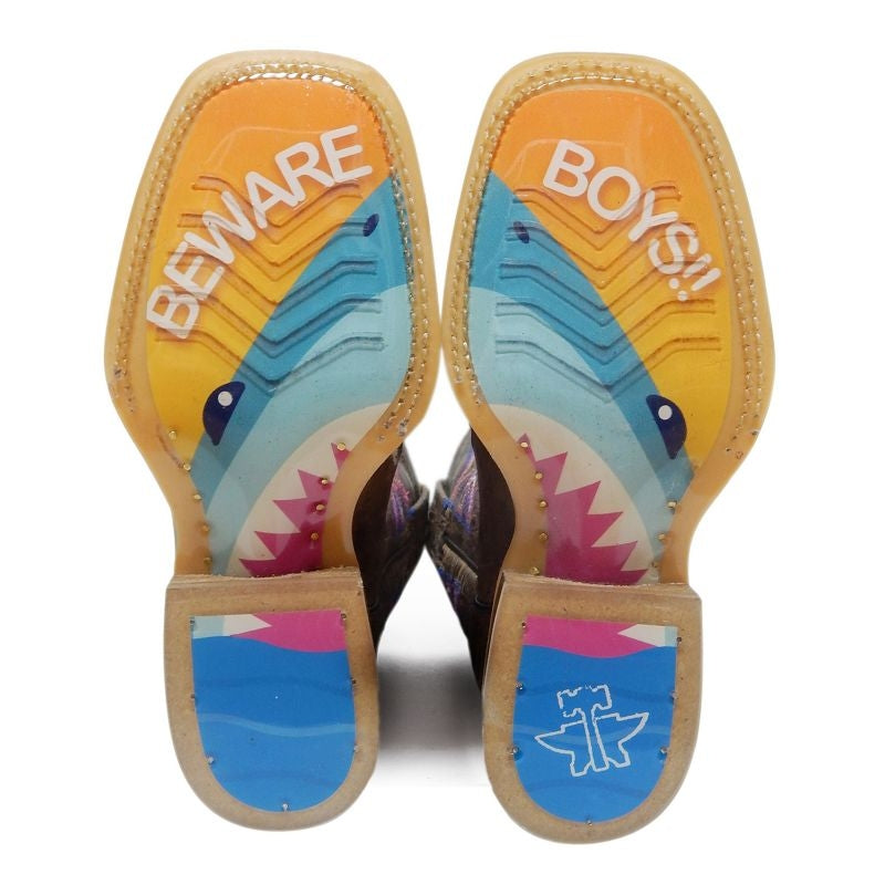Tin Haul Girls Sharky Maneater Sole Boots