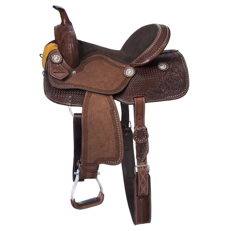 Silver Royal by Tough1 Jackpot Barrel Saddle