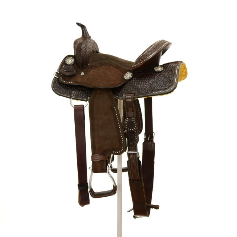 Silver Royal by Tough1 Jackpot Barrel Saddle