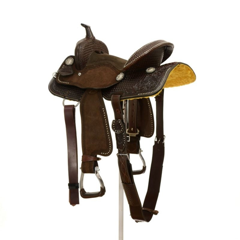 Silver Royal by Tough1 Jackpot Barrel Saddle