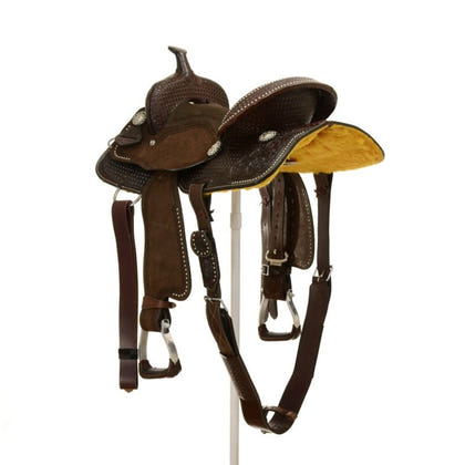 Silver Royal by Tough1 Jackpot Barrel Saddle