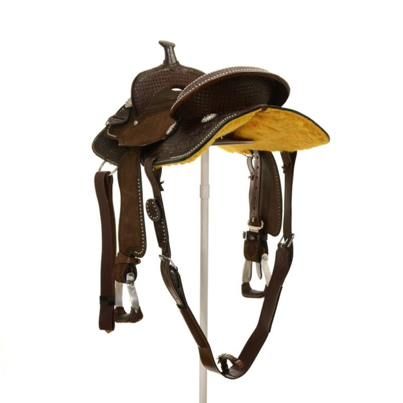 Silver Royal by Tough1 Jackpot Barrel Saddle