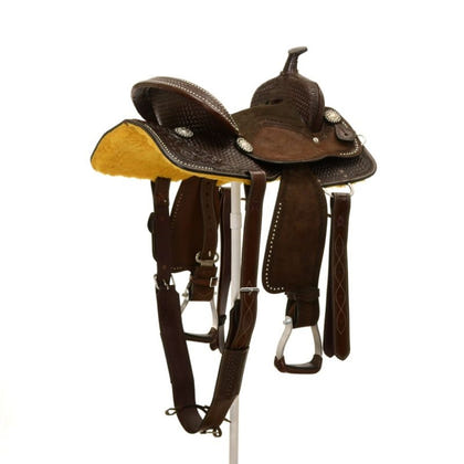 Silver Royal by Tough1 Jackpot Barrel Saddle