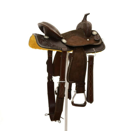 Silver Royal by Tough1 Jackpot Barrel Saddle