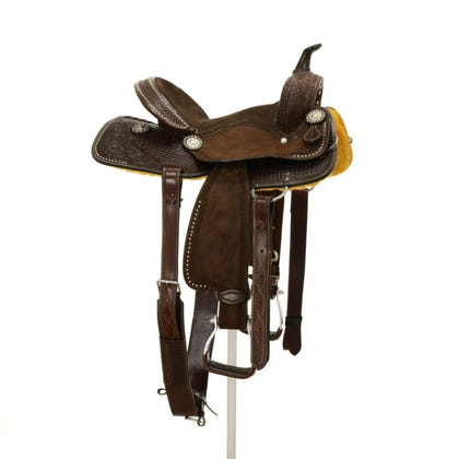 Silver Royal by Tough1 Jackpot Barrel Saddle