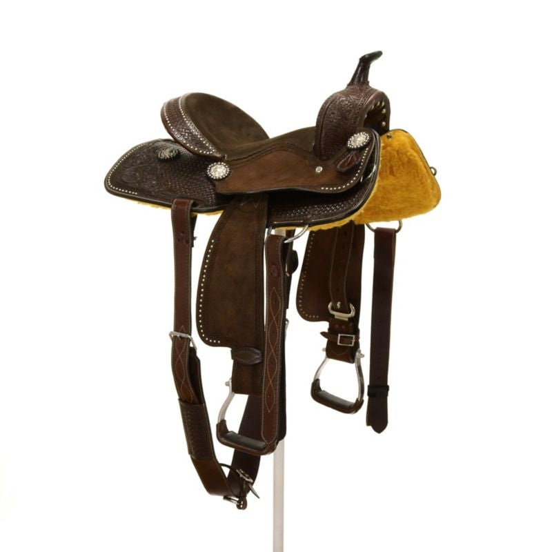 Silver Royal by Tough1 Jackpot Barrel Saddle