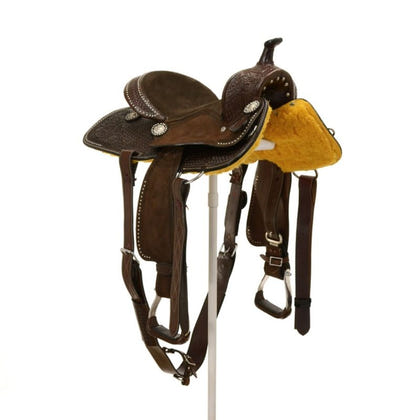 Silver Royal by Tough1 Jackpot Barrel Saddle