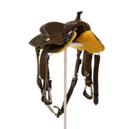Silver Royal by Tough1 Jackpot Barrel Saddle