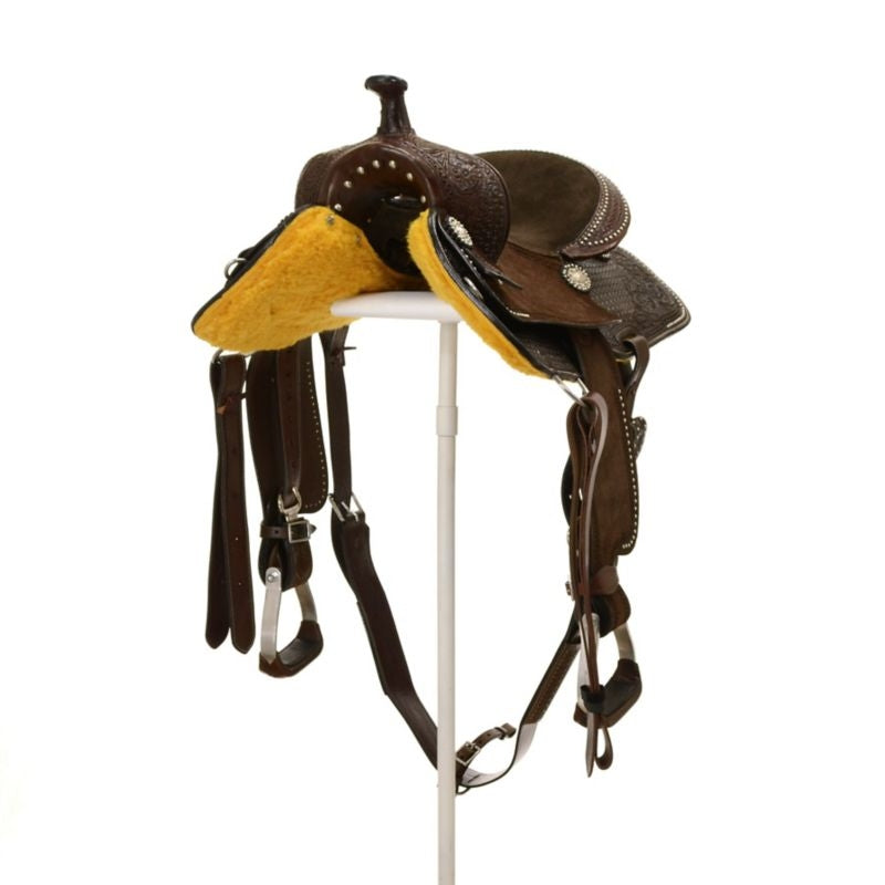 Silver Royal by Tough1 Jackpot Barrel Saddle