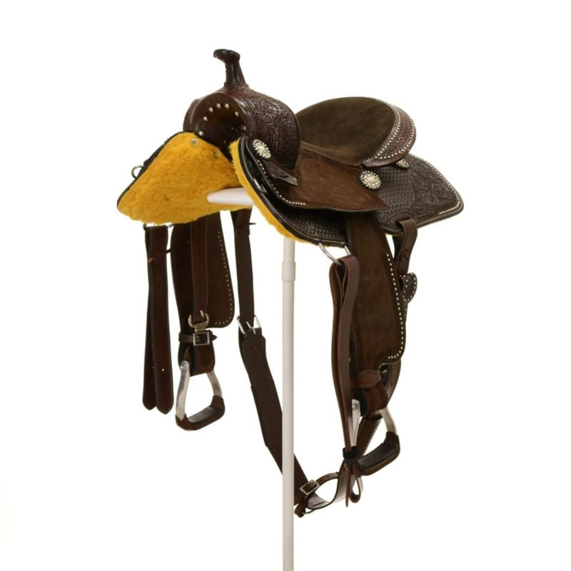 Silver Royal by Tough1 Jackpot Barrel Saddle