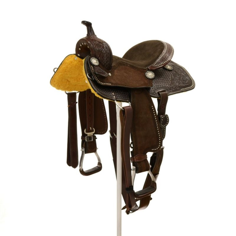 Silver Royal by Tough1 Jackpot Barrel Saddle