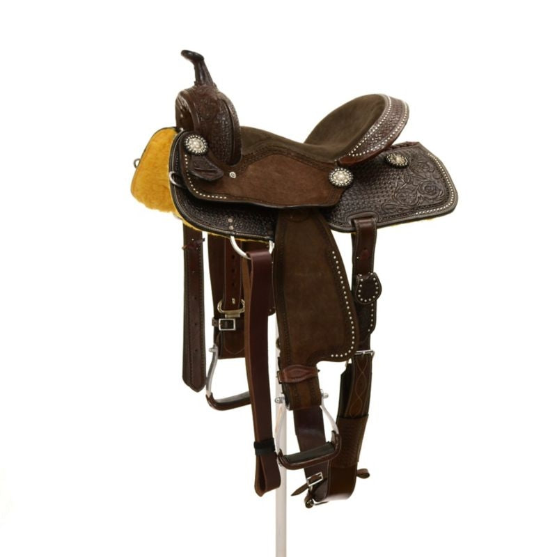 Silver Royal by Tough1 Jackpot Barrel Saddle