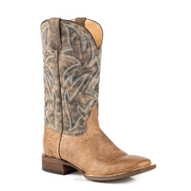 Roper Mens Ozzie Square Toe Black Marbled Boots