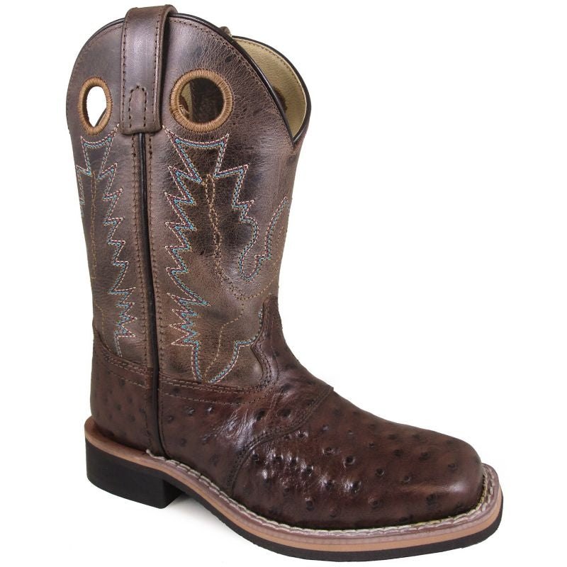 Smoky Mountain Childs Square Toe Brown Boots