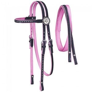 Tough1 Eclipse Nylon Browband Headstall Dots