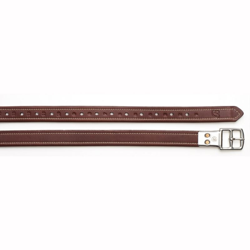 Bates Stirrup Leathers Contrast Stitching