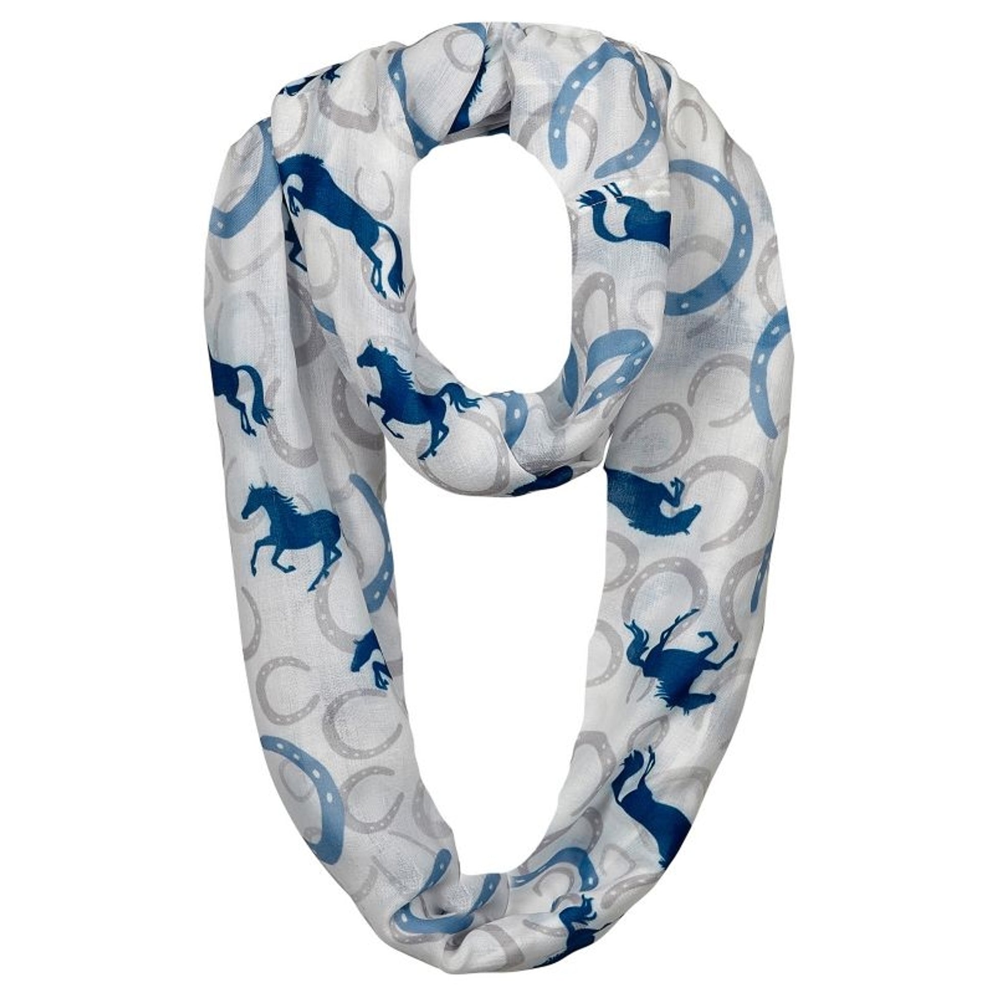 Horses and Horseshoes Infinity Scarf