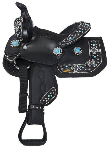 Tough1 Starlight Mini Sdl with Turq Cross Conchos
