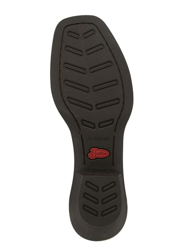 Justin Ladies Stampede Sq Toe Brandy Boots