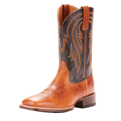 Ariat Mens Plano Wide Square Toe Blue Boots