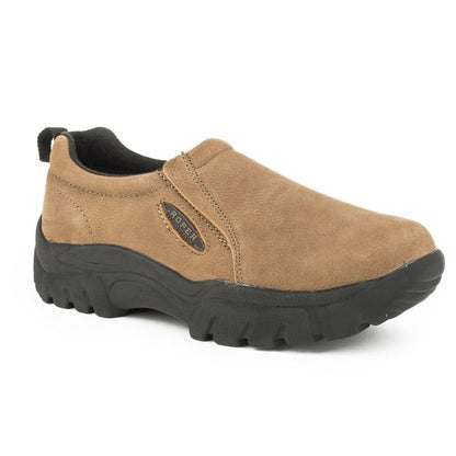 Roper Mens Tan Leathers Slip On Shoes