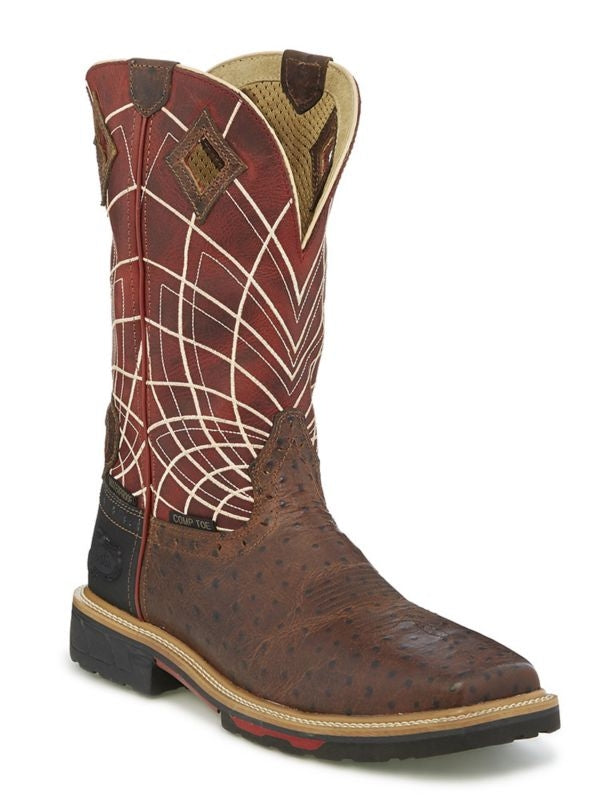 Justin Mens Derrickman Comp Ost Work Boots