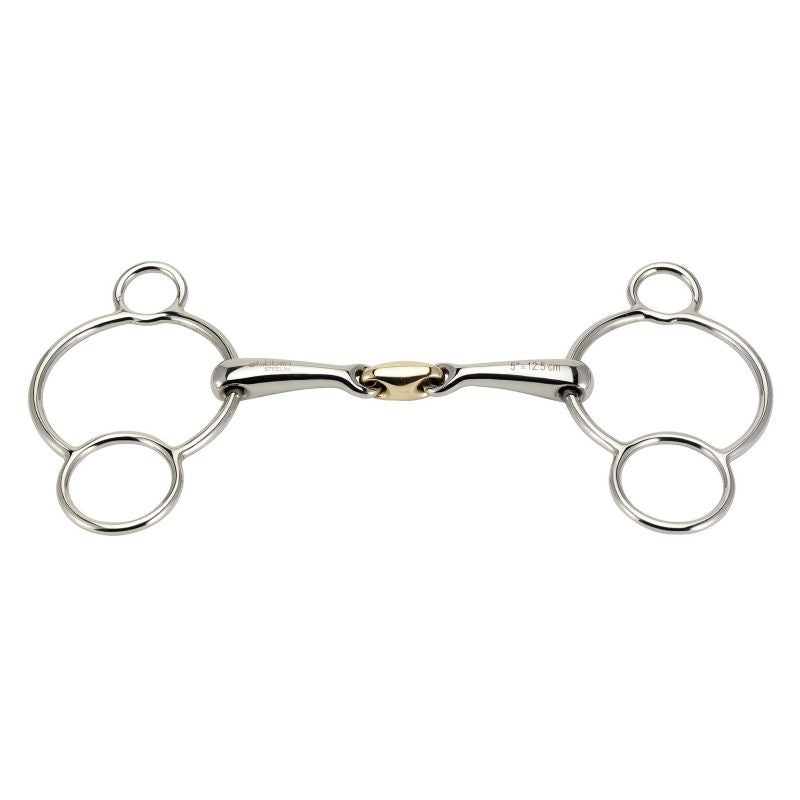 Stubben STEELtec 3-Ring Gag Bit