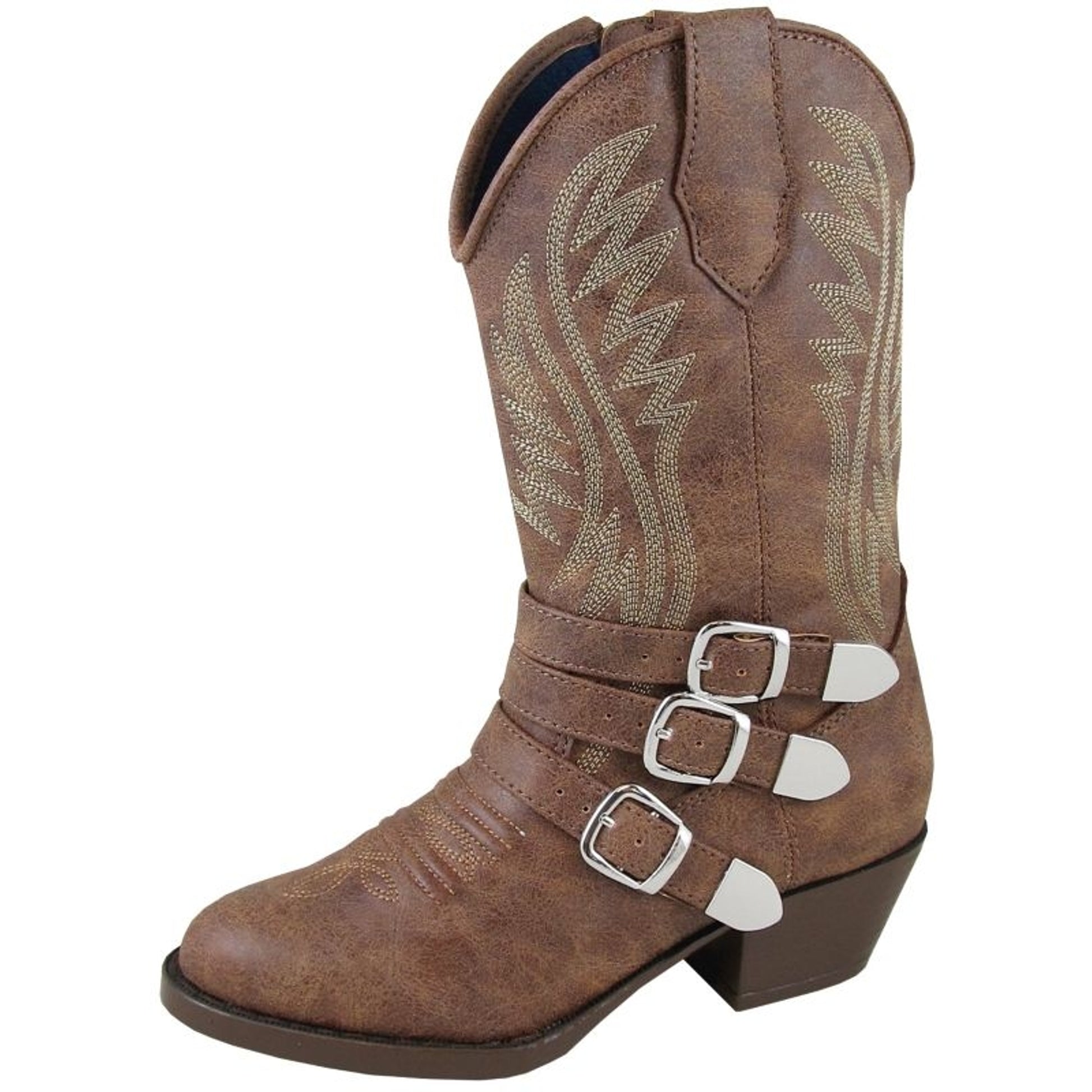 Smoky Mountain Childs Buckle Up Brown Boots
