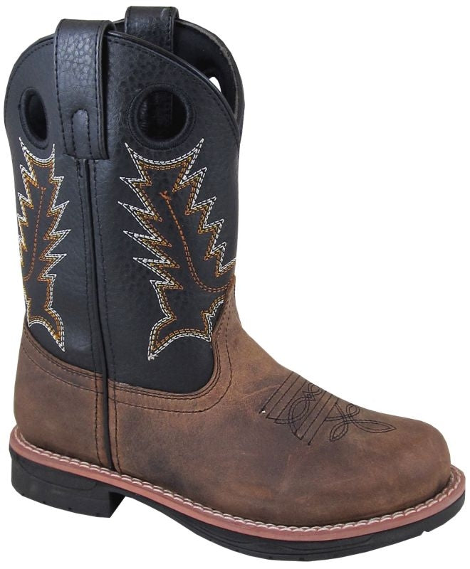 Smoky Mountain Childrens Black Buffalo Boots