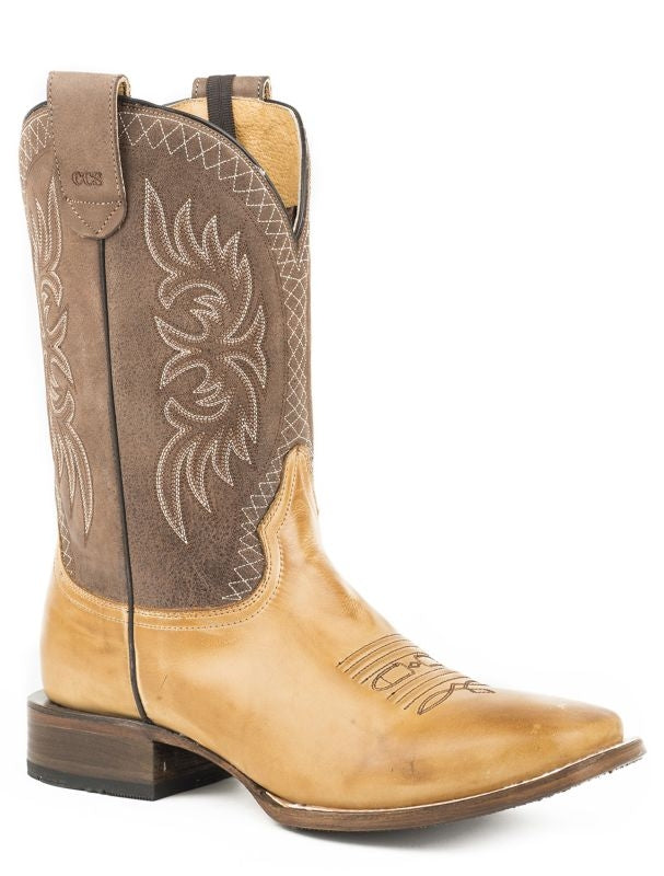 Roper Mens Sidewinder Sam Square Toe Boots