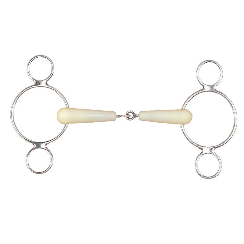 Happy Mouth Jointed 2-Ring Gag Bit