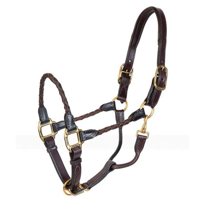 Perris Braided Leather Halter