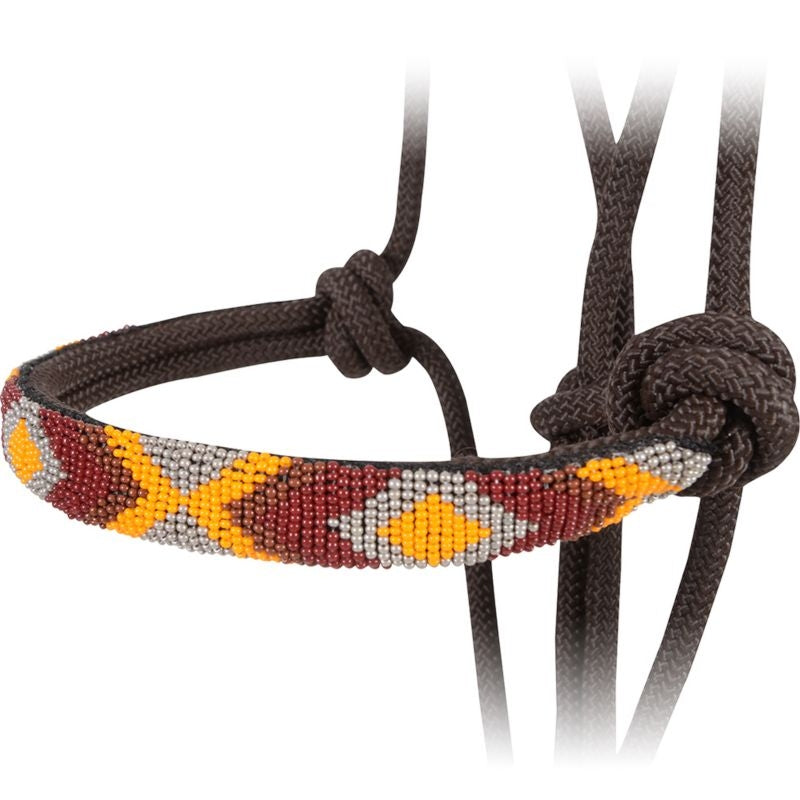 Cashel Beaded Nose Rope Halter with 9ft Lead