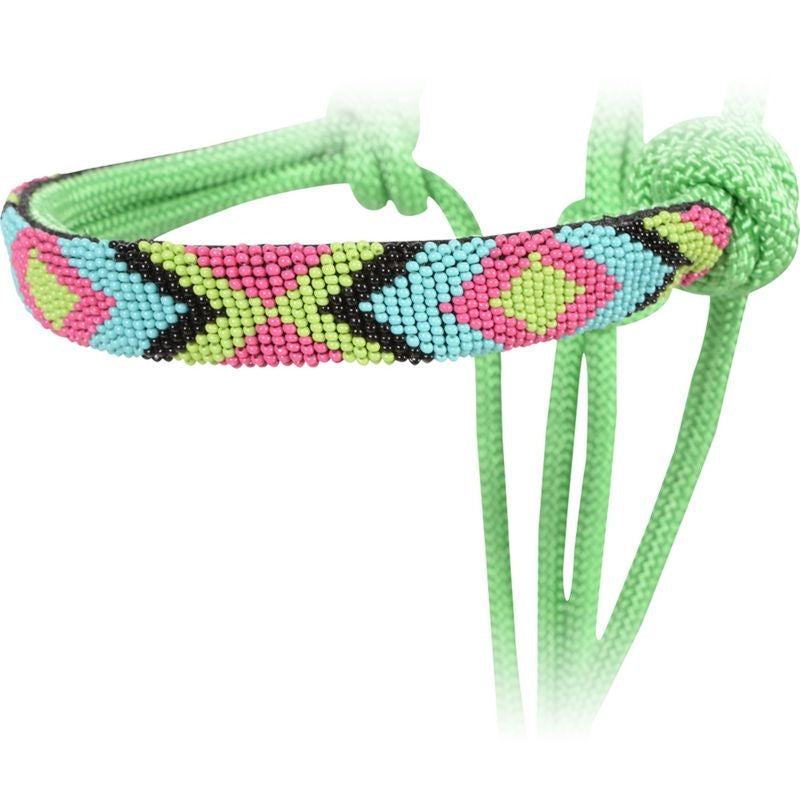 Cashel Beaded Nose Rope Halter with 9ft Lead