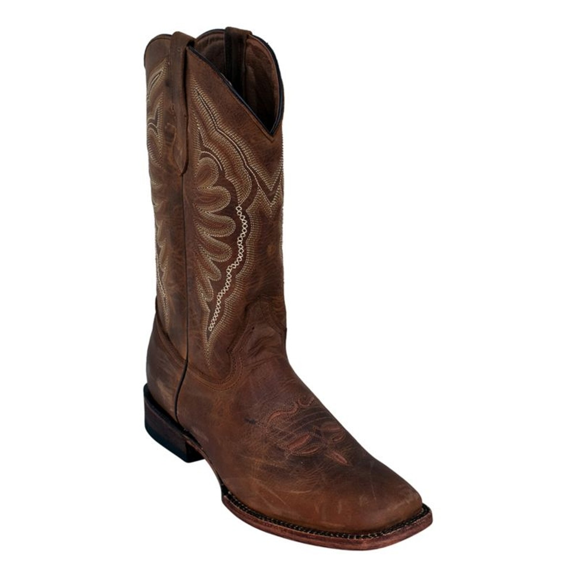 Ferrini Mens Cowhide Square Toe Brown Boots