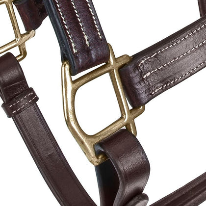 Gatsby Classic Triple Stitch Leather Halter